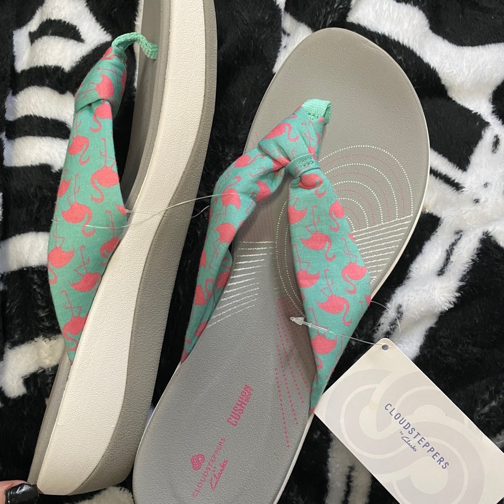 Clarks cloud steppers flamingo sandals